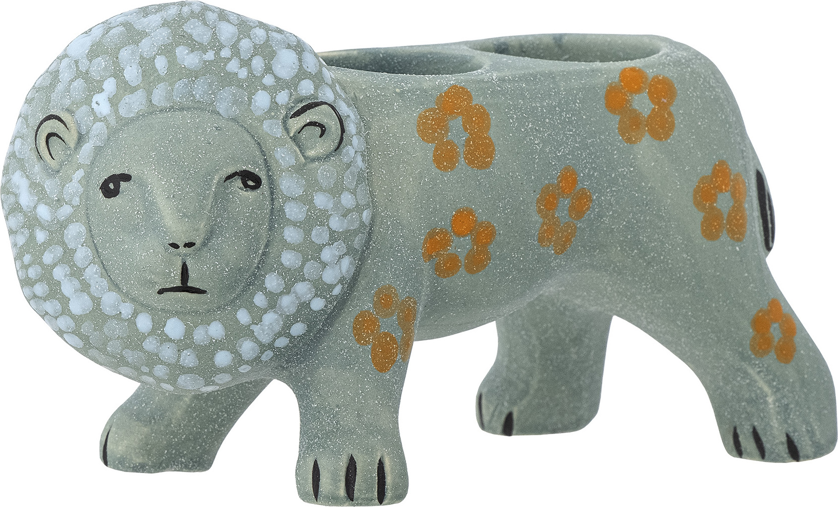 Świecznik na tealighty Leander lew niebieski