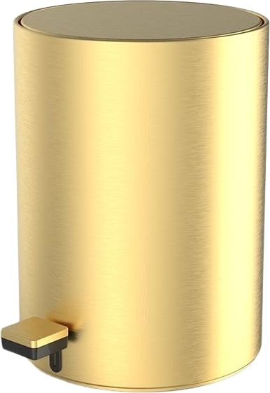 Kosz łazienkowy na śmieci Bar 32 cm złoty mat z powłoką PVD