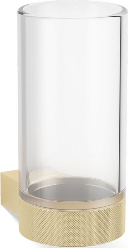 Kubek na szczoteczki do zębów Club złoty mat ścienny