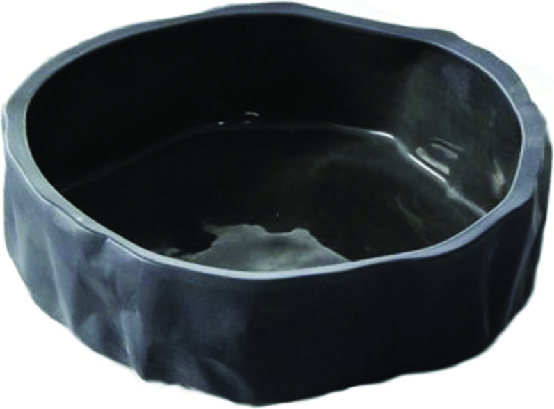 Miska pogięta Ćmielów antracytowa