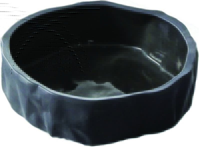 Miska pogięta Ćmielów antracytowa