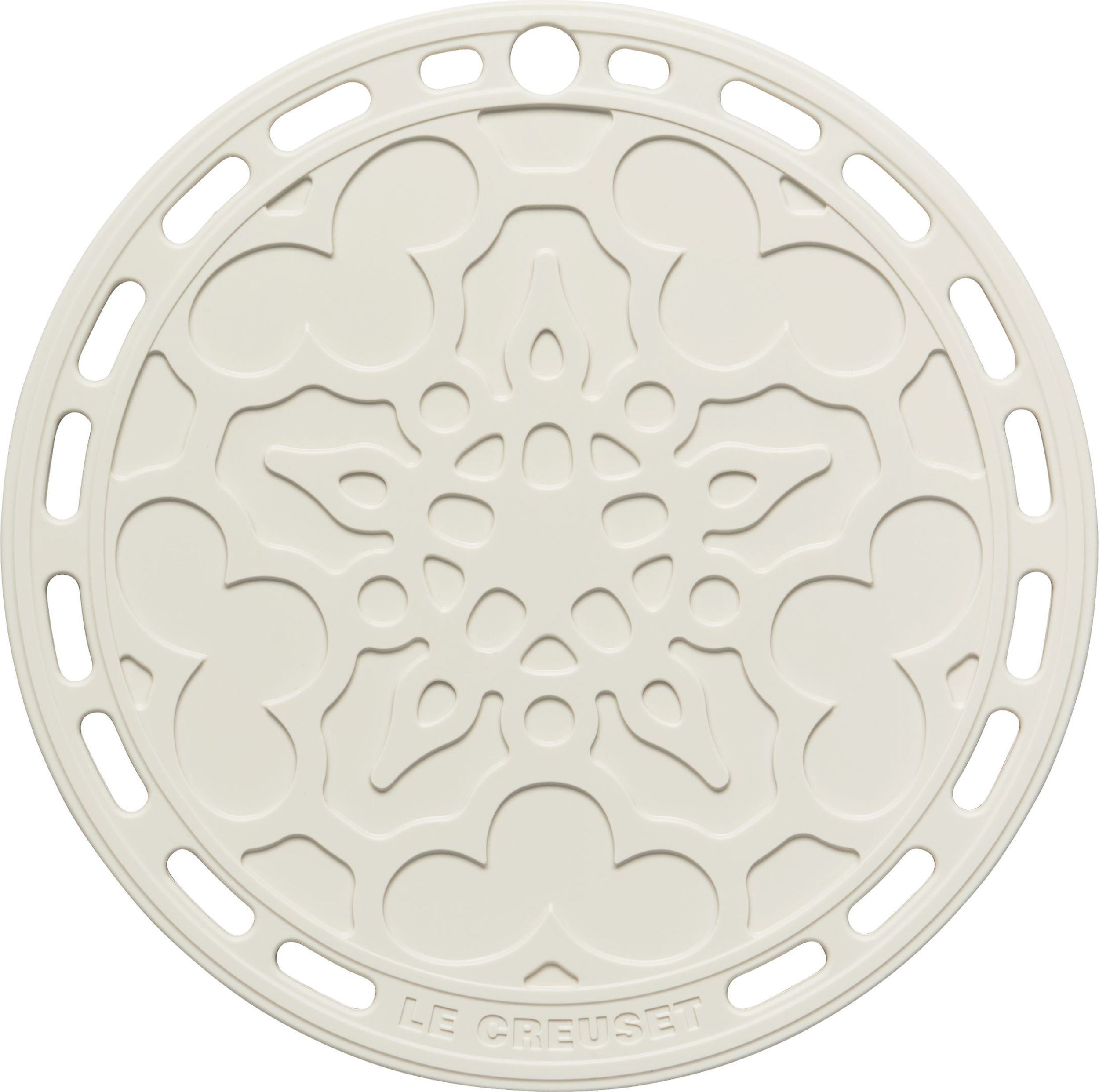 Podstawka pod gorące naczynia Le Creuset z wzorem 20 cm beżowa