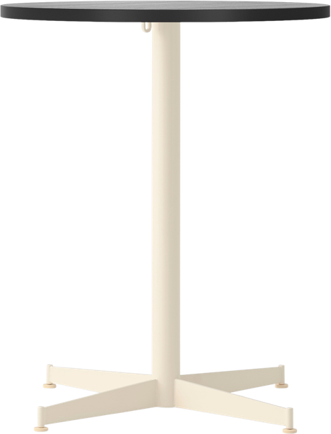 Stół z kremową podstawą Nook Star Base 60 cm czarny