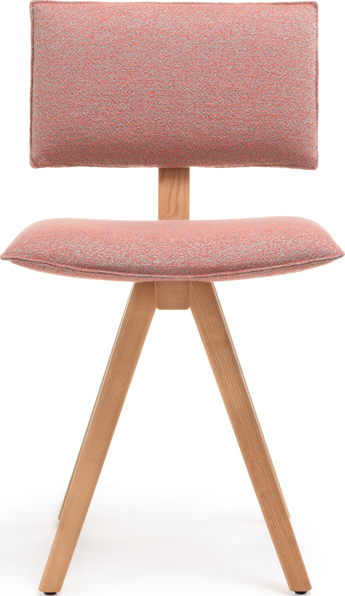 Krzesło Trave Rubelli Fabthirty 47 różowy melanż nogi dębowe