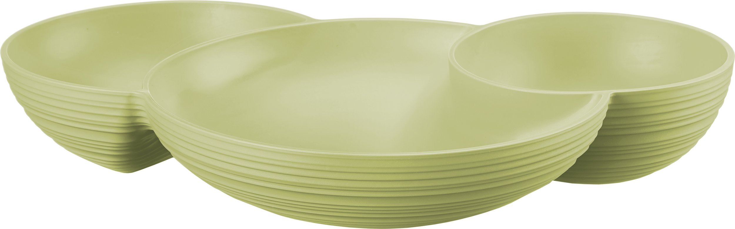 Miseczka na przekąski Tierra jasnozielona potrójna