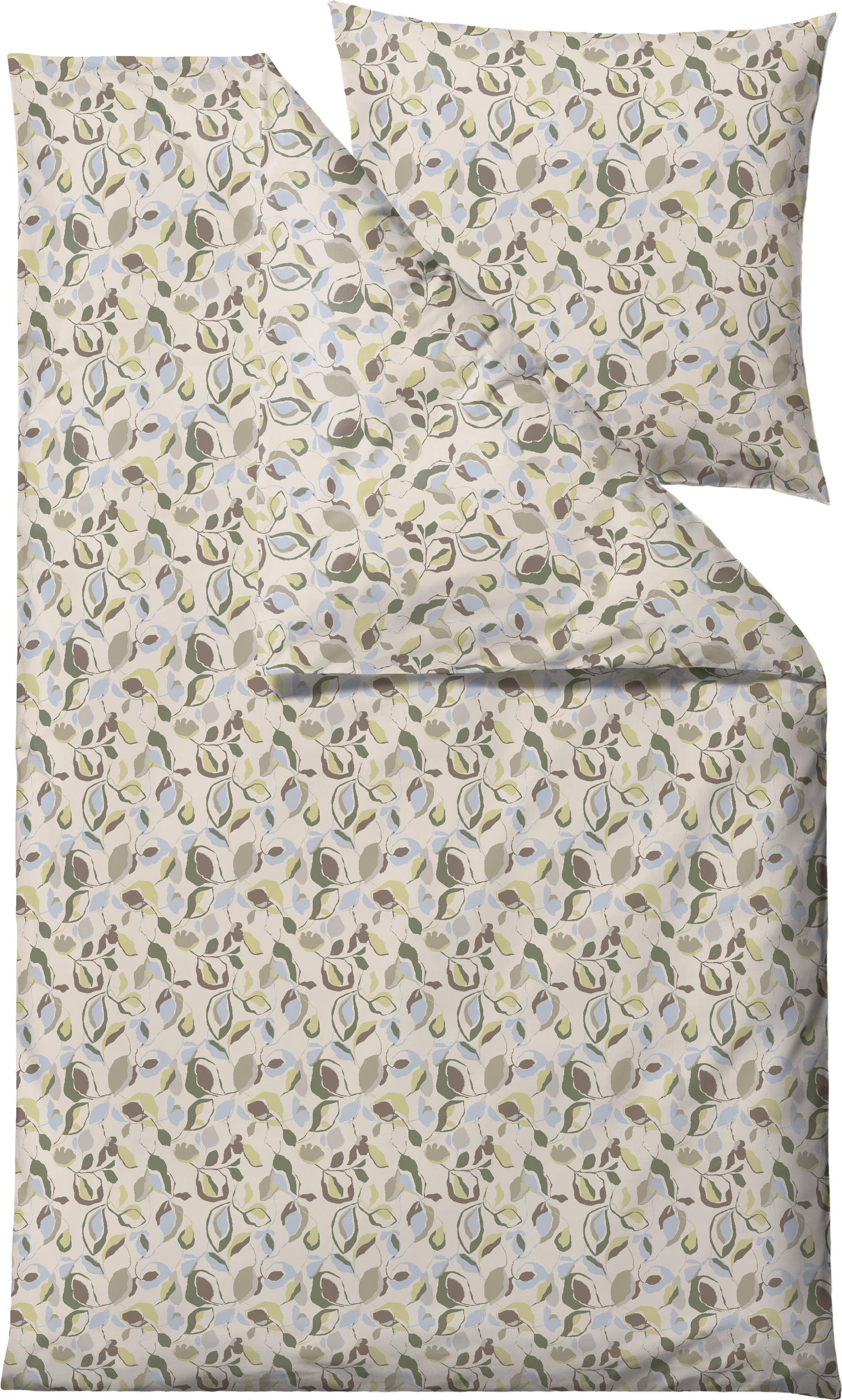 Pościel Abstract 135 x 200 cm błękitna z poszewką na poduszkę 80 x 80 cm