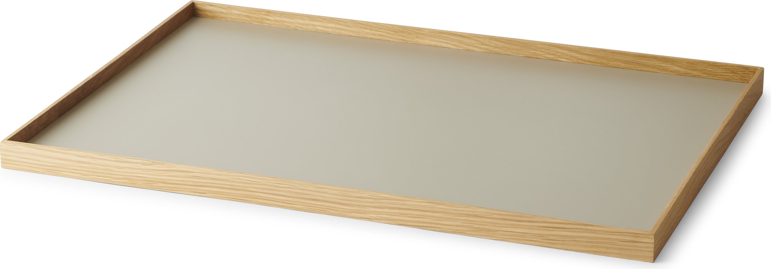 Taca dekoracyjna Frame L szara jasny dąb