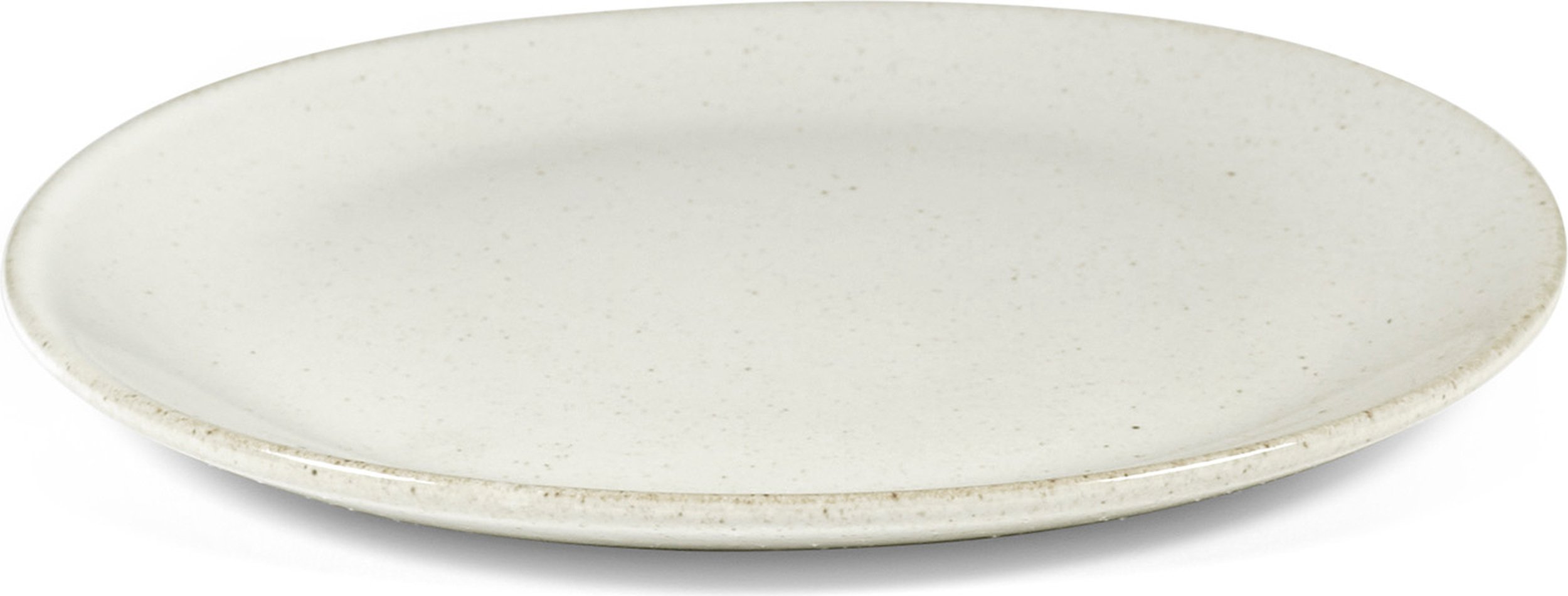 Talerz deserowy Out of Lines 18 cm złamana biel