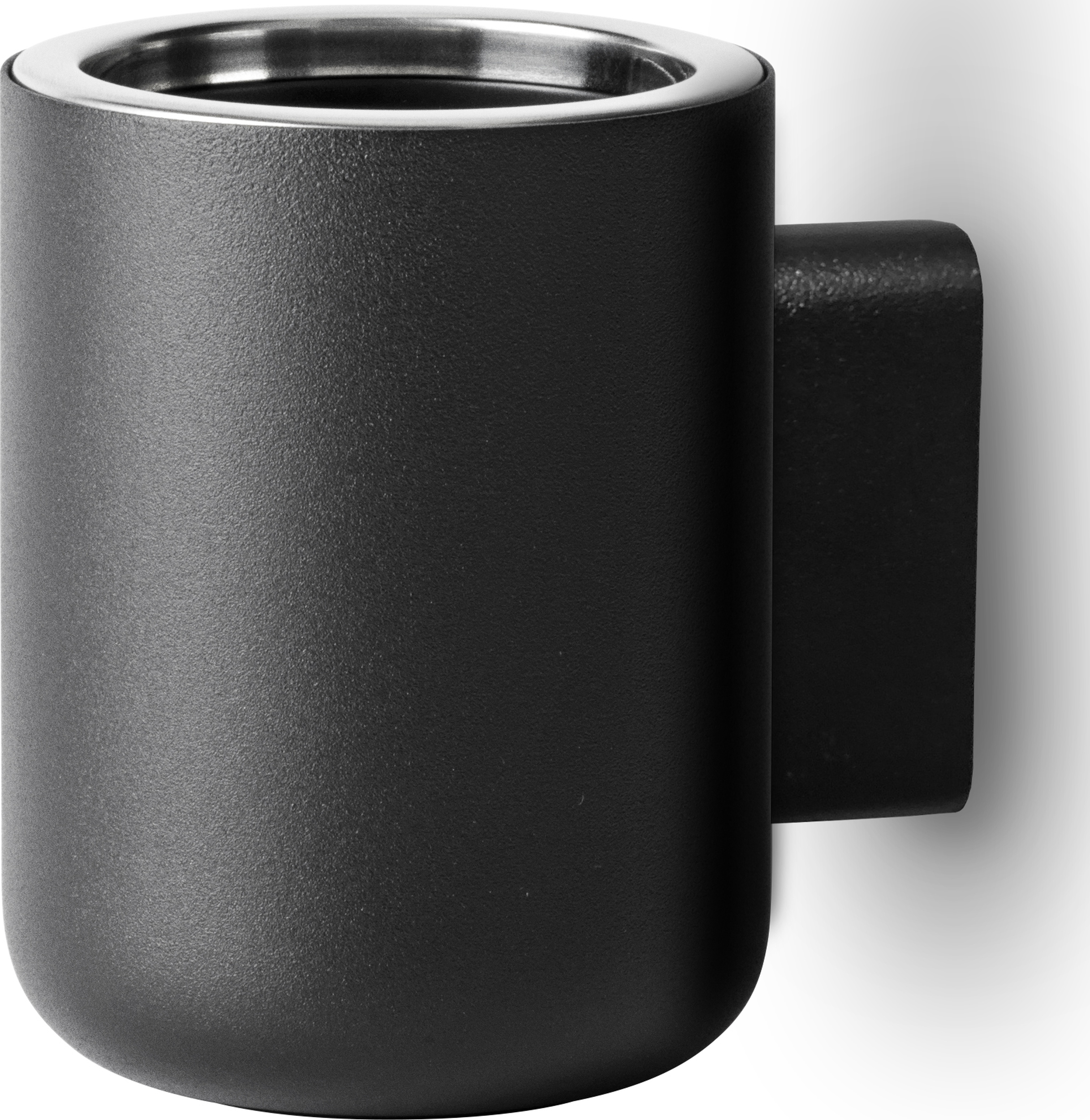 Kubek na szczoteczki do zębów ścienny Menu czarny