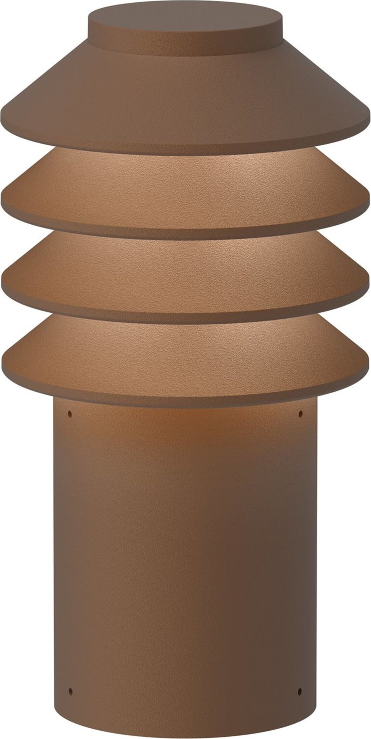 Lampa ogrodowa Bysted LED 2700K S brązowa z mocowaniem kołkiem bez adaptera