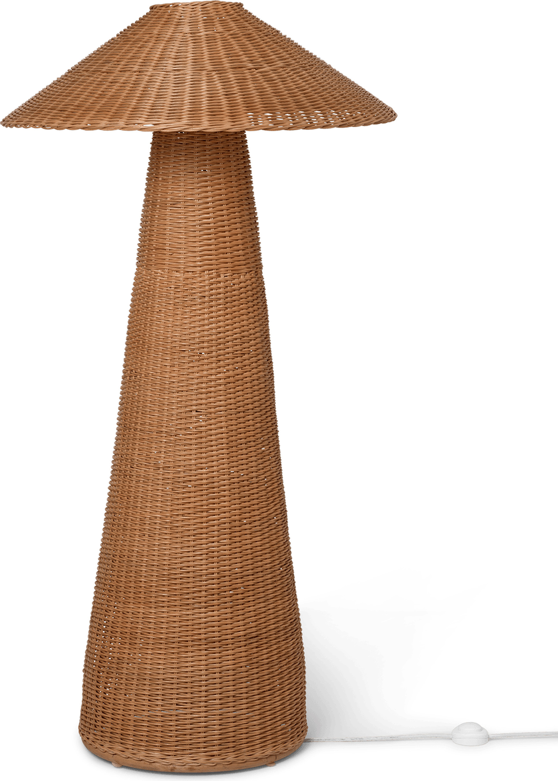 Lampa stojąca Dou rattanowa