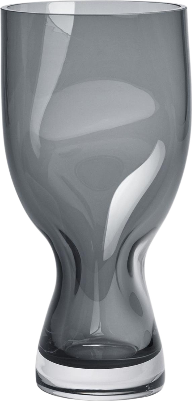 Wazon pogięty Squeeze 23 cm szaroniebieski