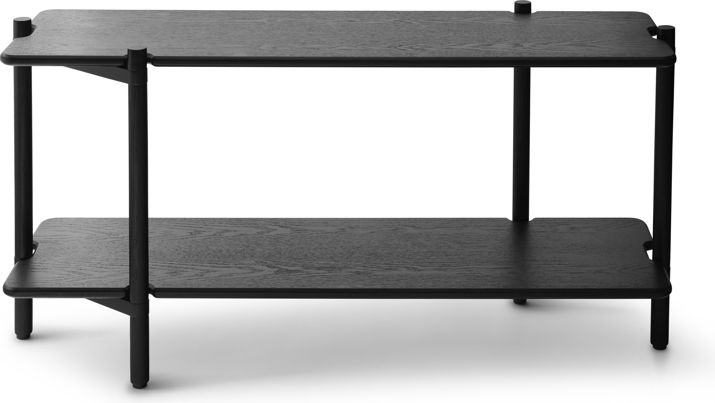 Regał modułowy Invi 49,6 cm czarny dąb