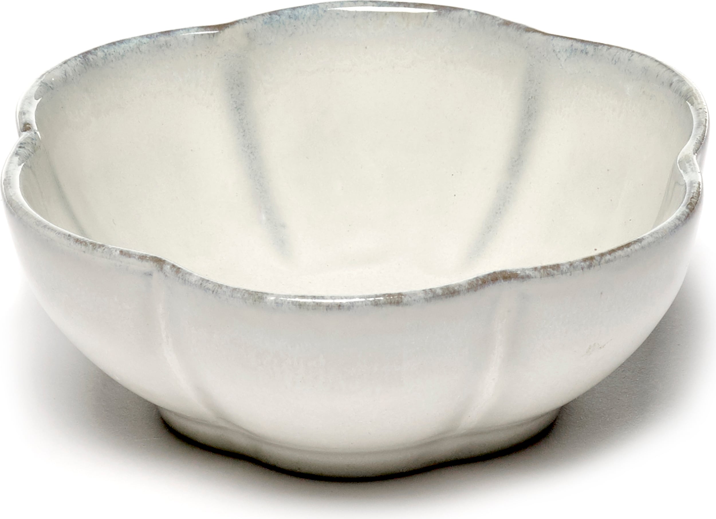 Miska Inku Ribbed 11 cm biała