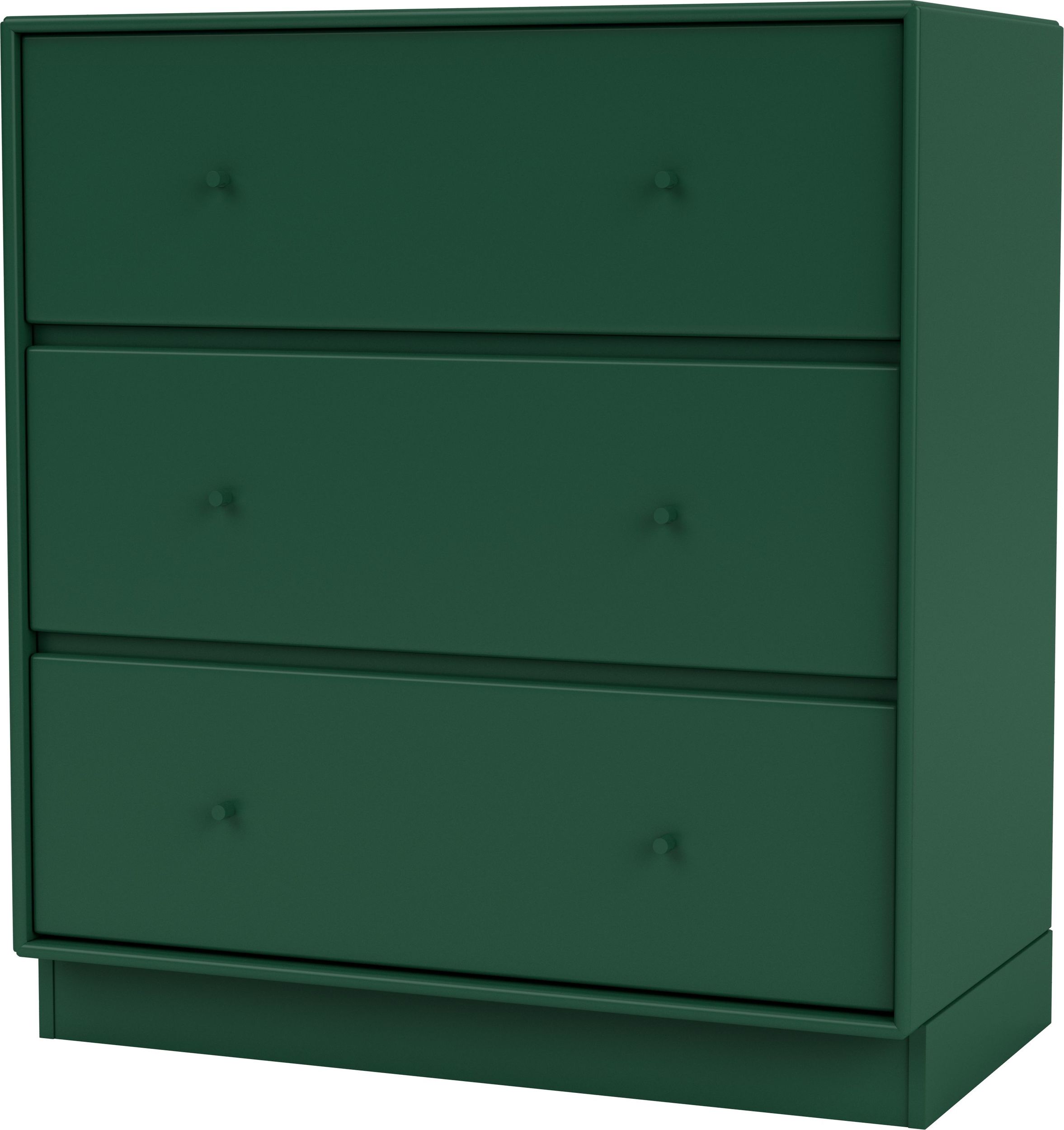 Komoda Carry ciemnozielona na cokole 7 cm