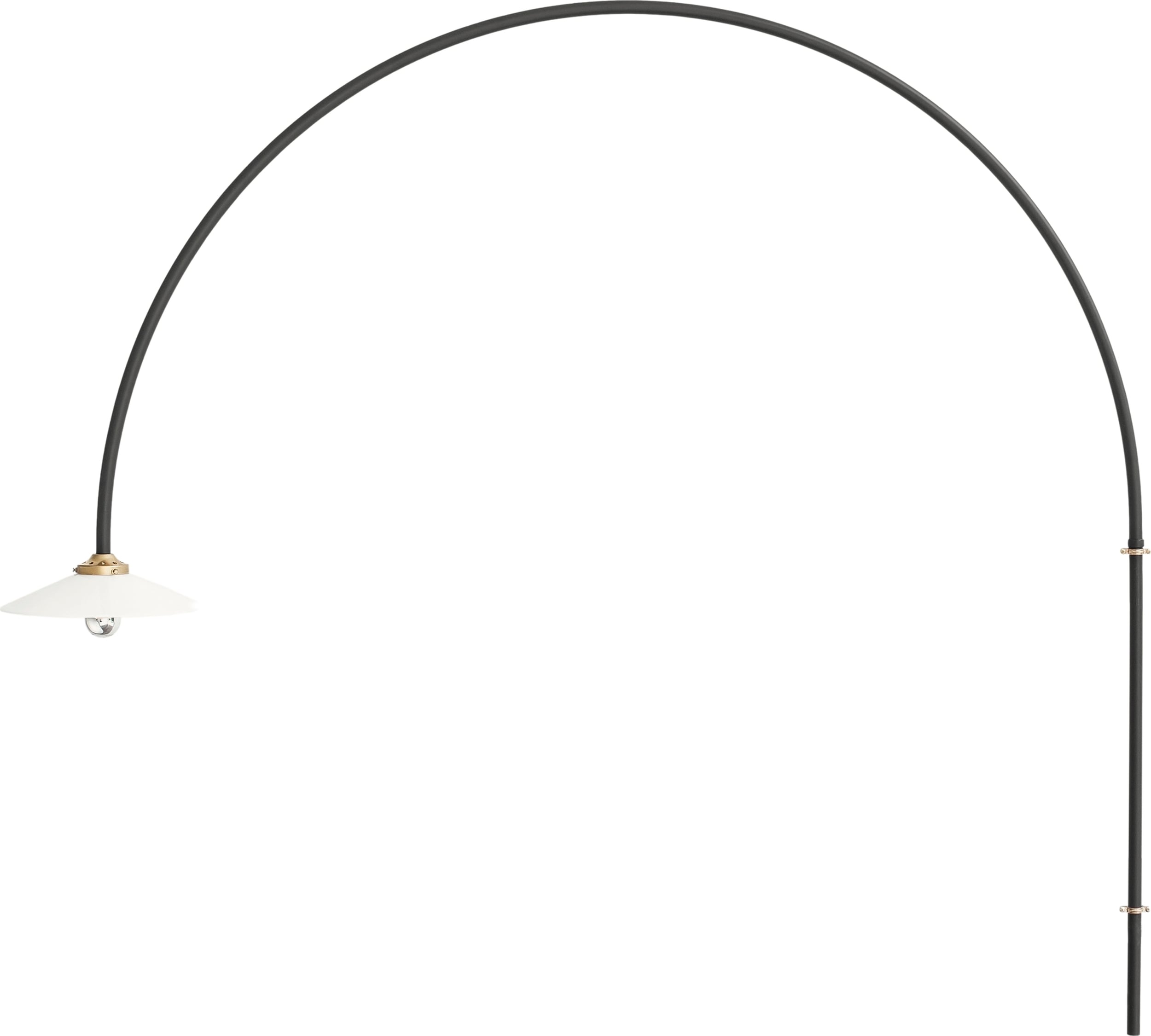 Lampa ścienna N°3 135 cm czarna