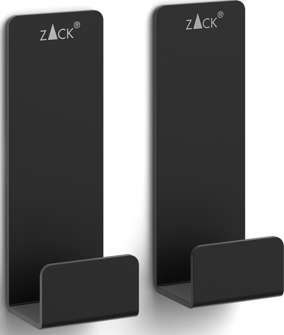 Haczyki ścienne Potes 7 cm czarne 2 szt.