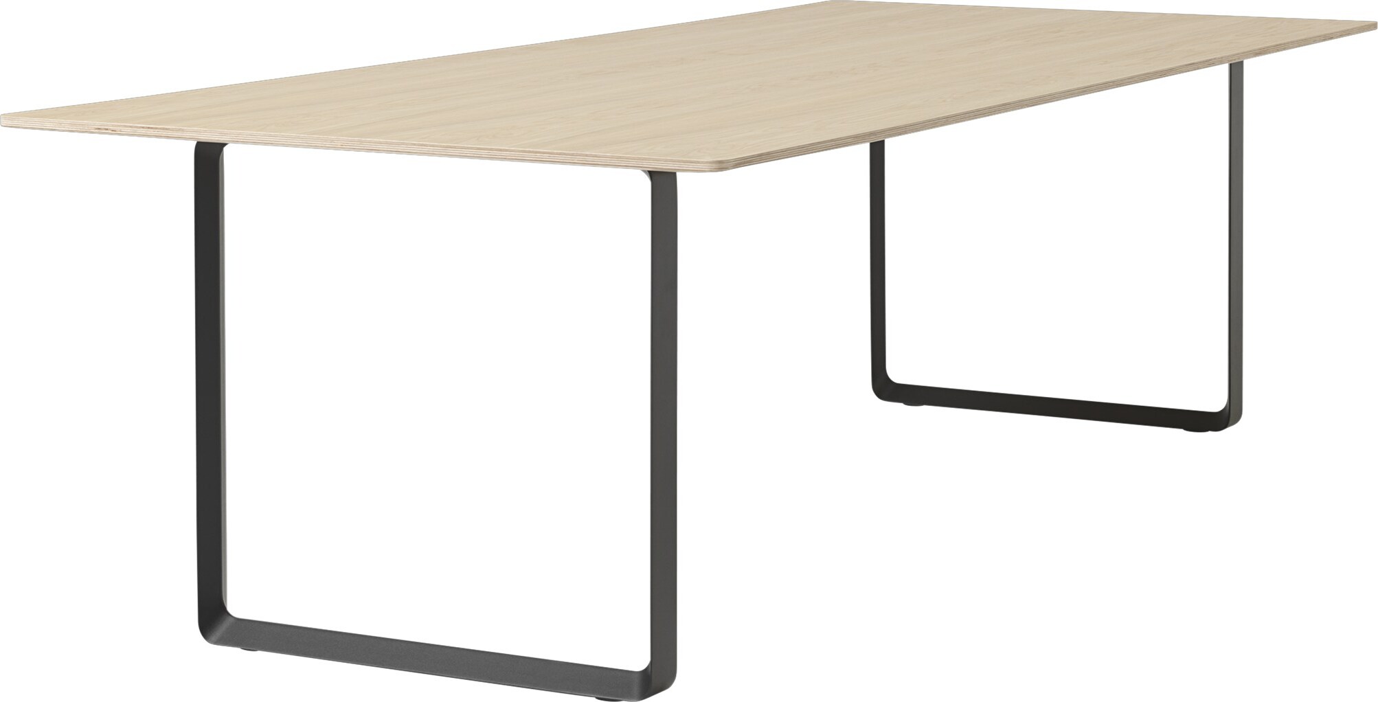 Stół Muuto 255 x 108 cm jasny dąb nogi czarne