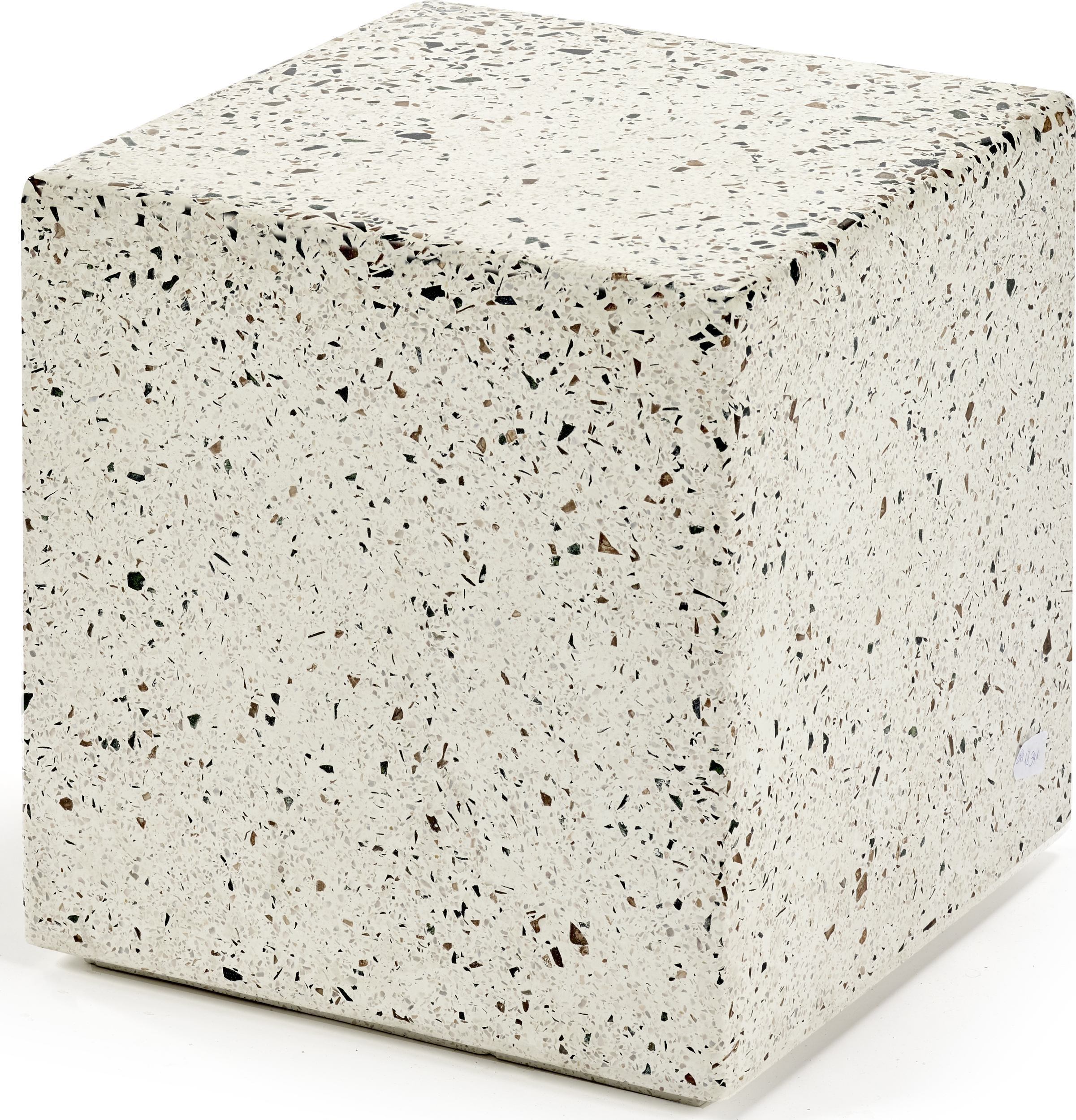 Stolik boczny Pawn Terrazzo 40 x 40 cm