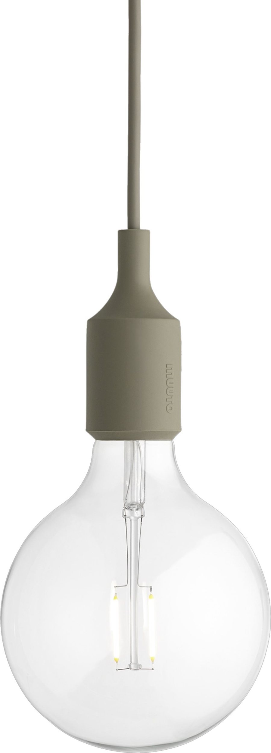 Lampa wisząca Muuto E27 oliwkowa