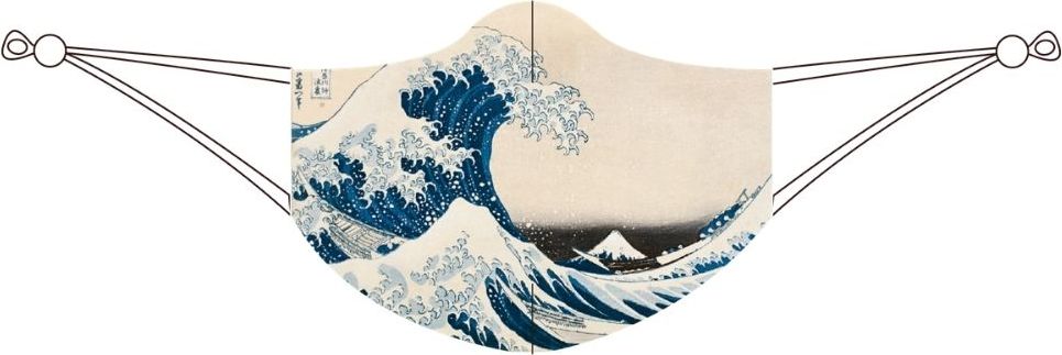 Maseczka ochronna LOQI Katsushika Hokusai The Great Wave