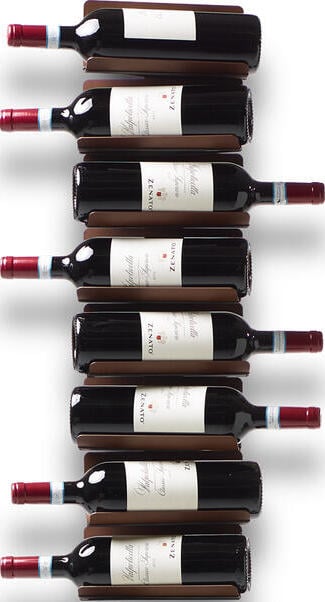 Stojak na wino ścienny Ptolomeo 75 cm brązowy