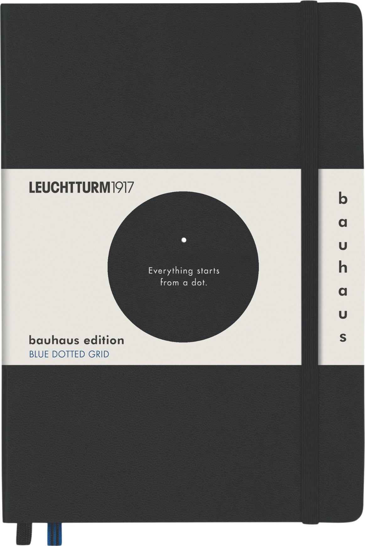 Notes w kropki w twardej oprawie Leuchtturm 1917 Bauhaus A5 251 stron czarny 80 g/m²