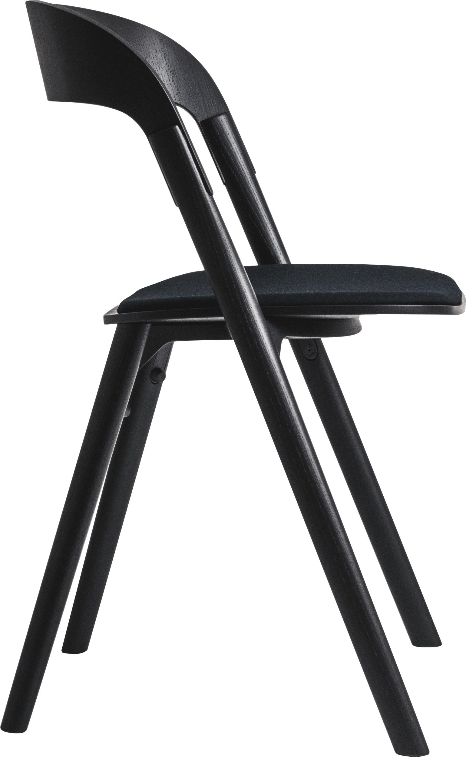 Krzesło Pila z poduszką czarne