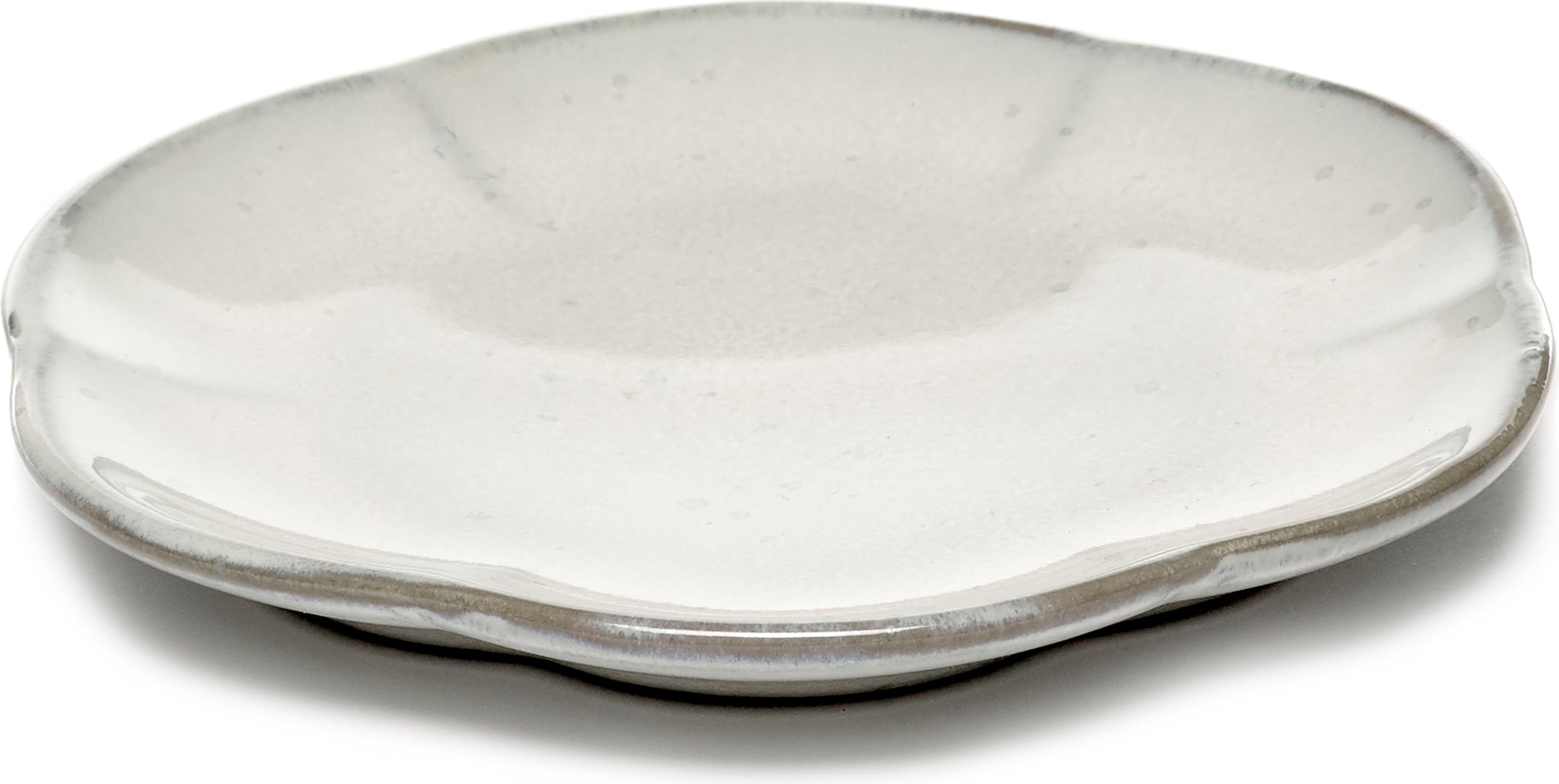 Talerz na przekąski Inku Ribbed 13,9 cm biały