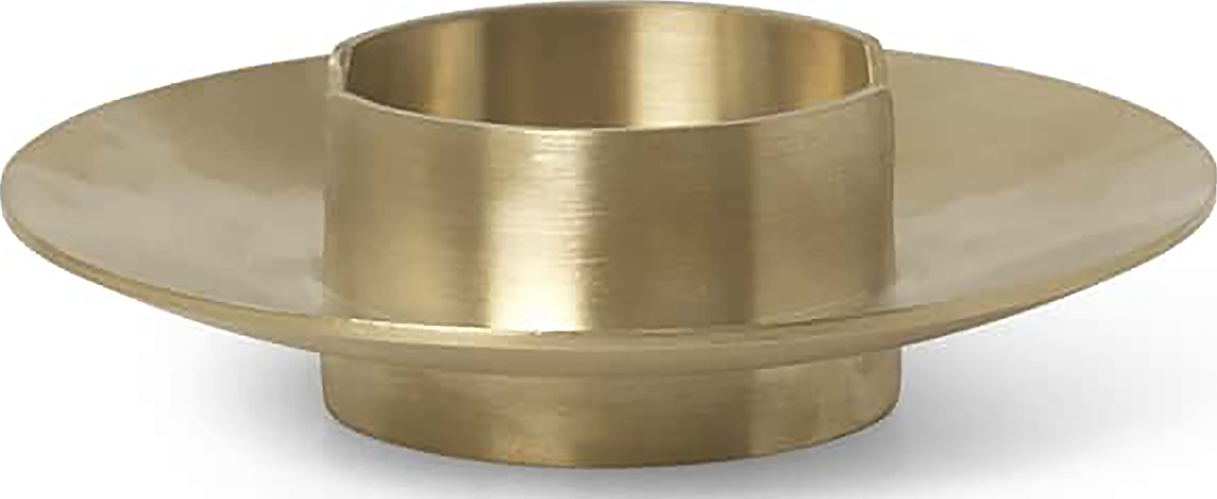 Świecznik na klasyczną świecę Block mosiądz