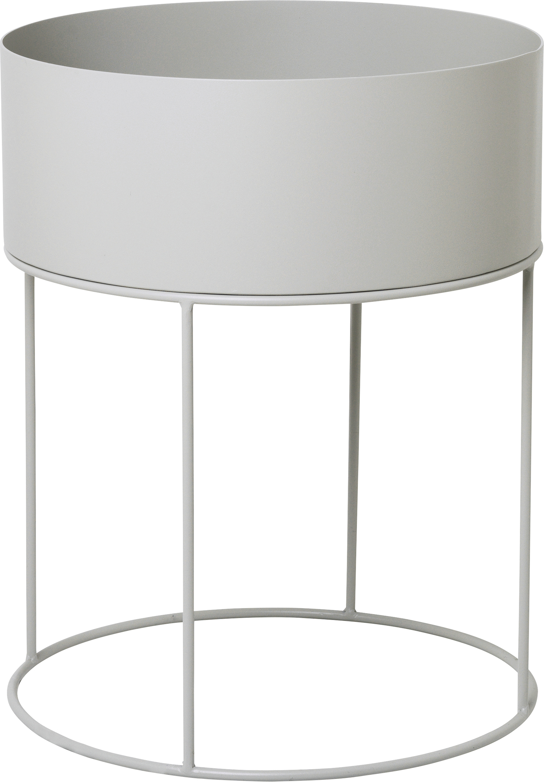 Kwietnik Plant Box okrągły jasnoszary