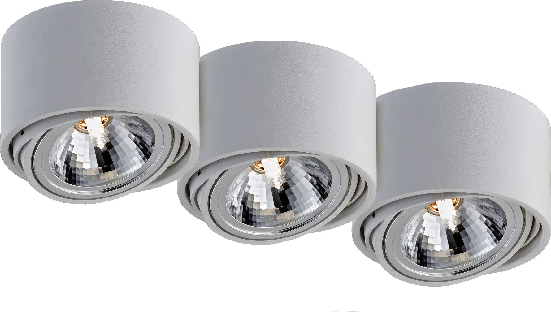 Lampa sufitowa Lumos potrójna biała