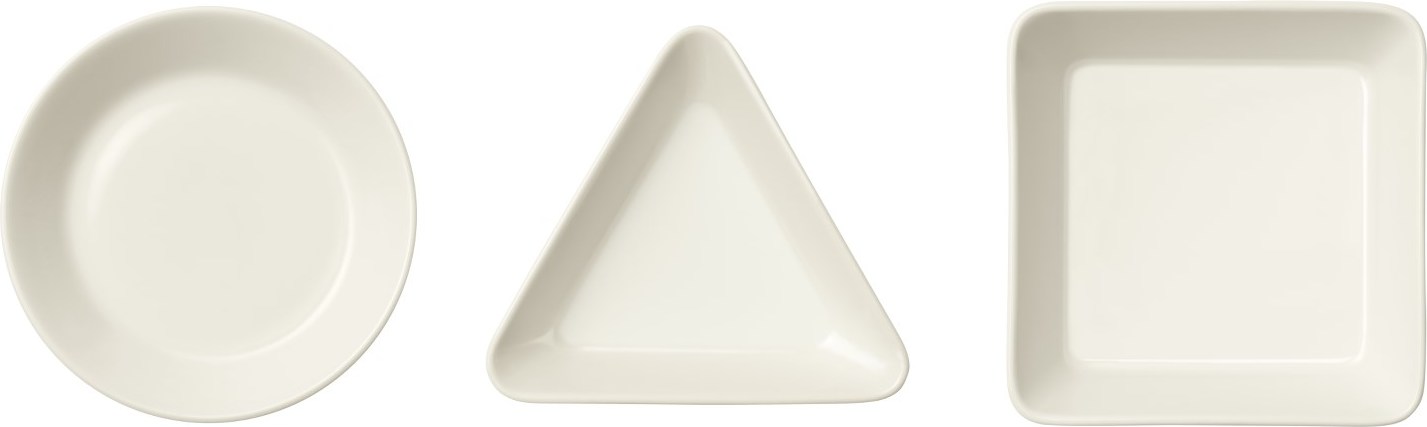 Talerzyki na przekąski Teema białe 3 szt.