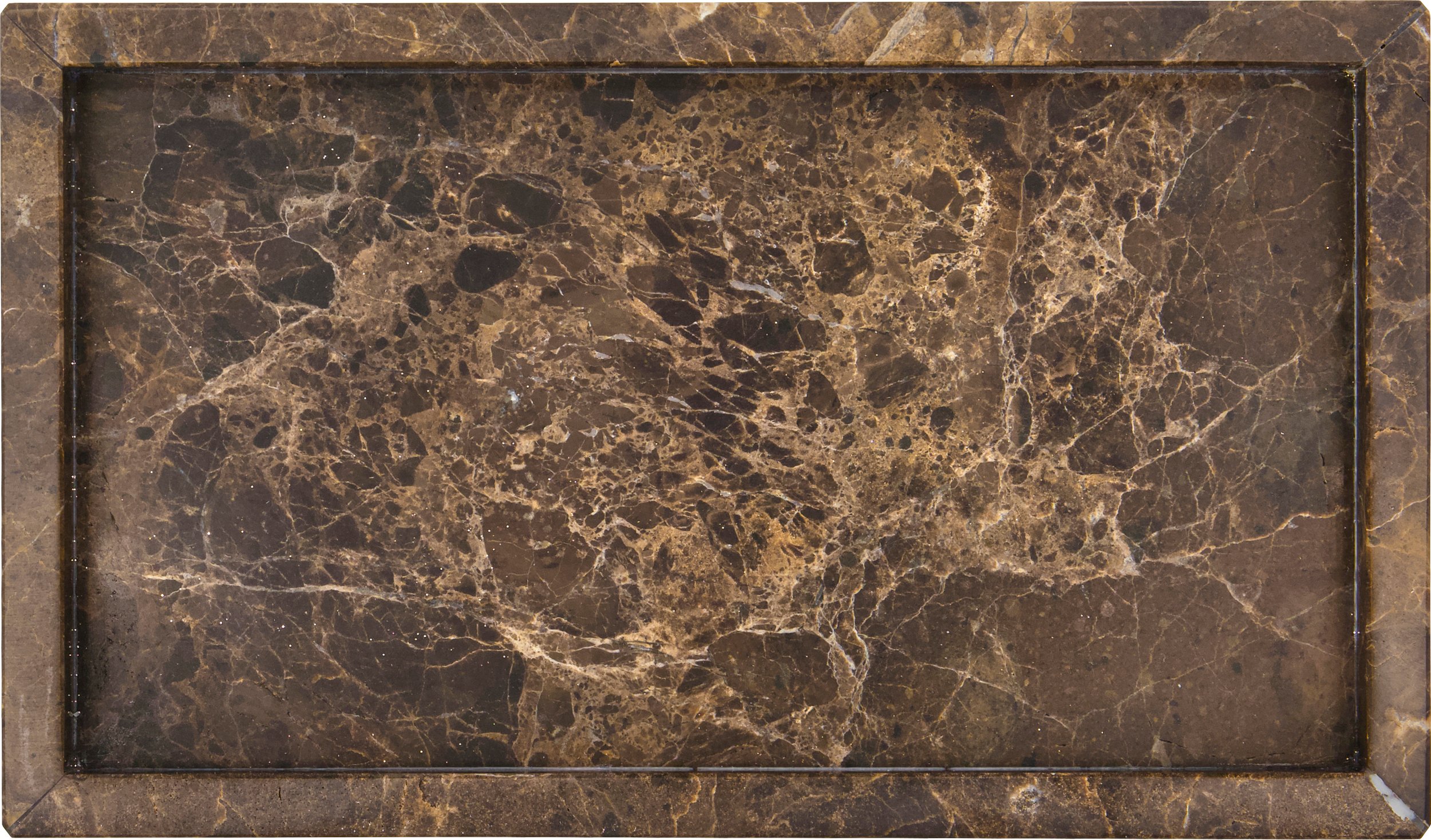 Taca dekoracyjna Able brązowa