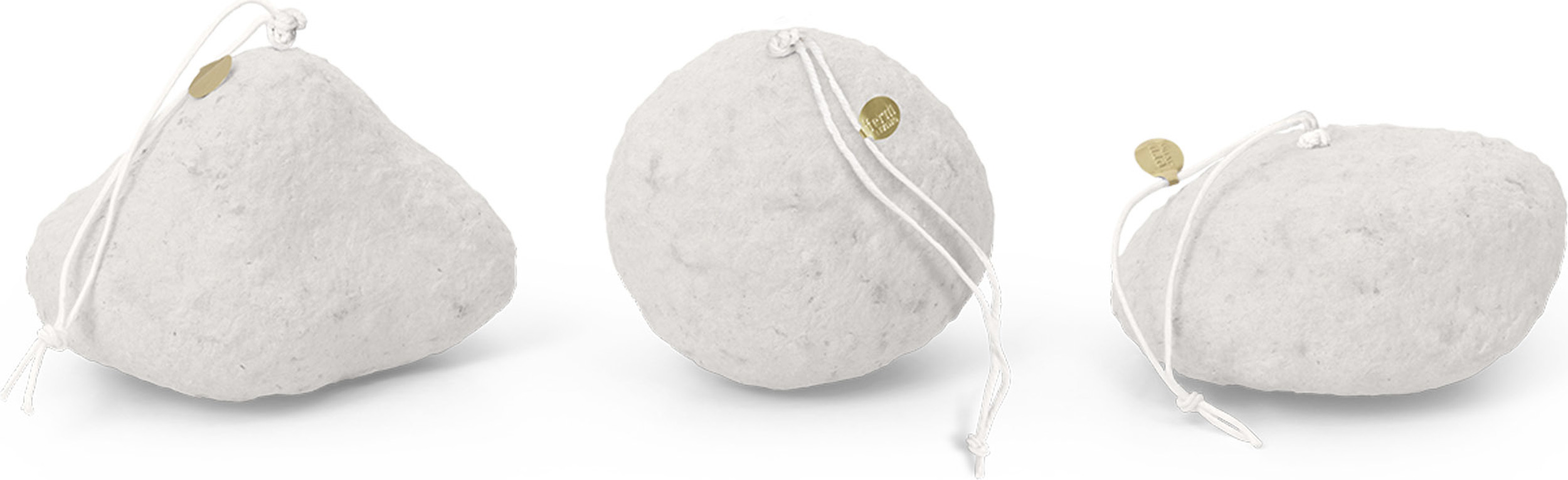 Dekoracje choinkowe Ferm Living kule śnieżne 3 szt.