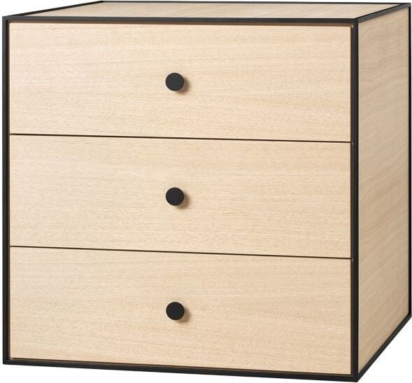 Szafka Frame 49 jasny dąb z 3 szufladami