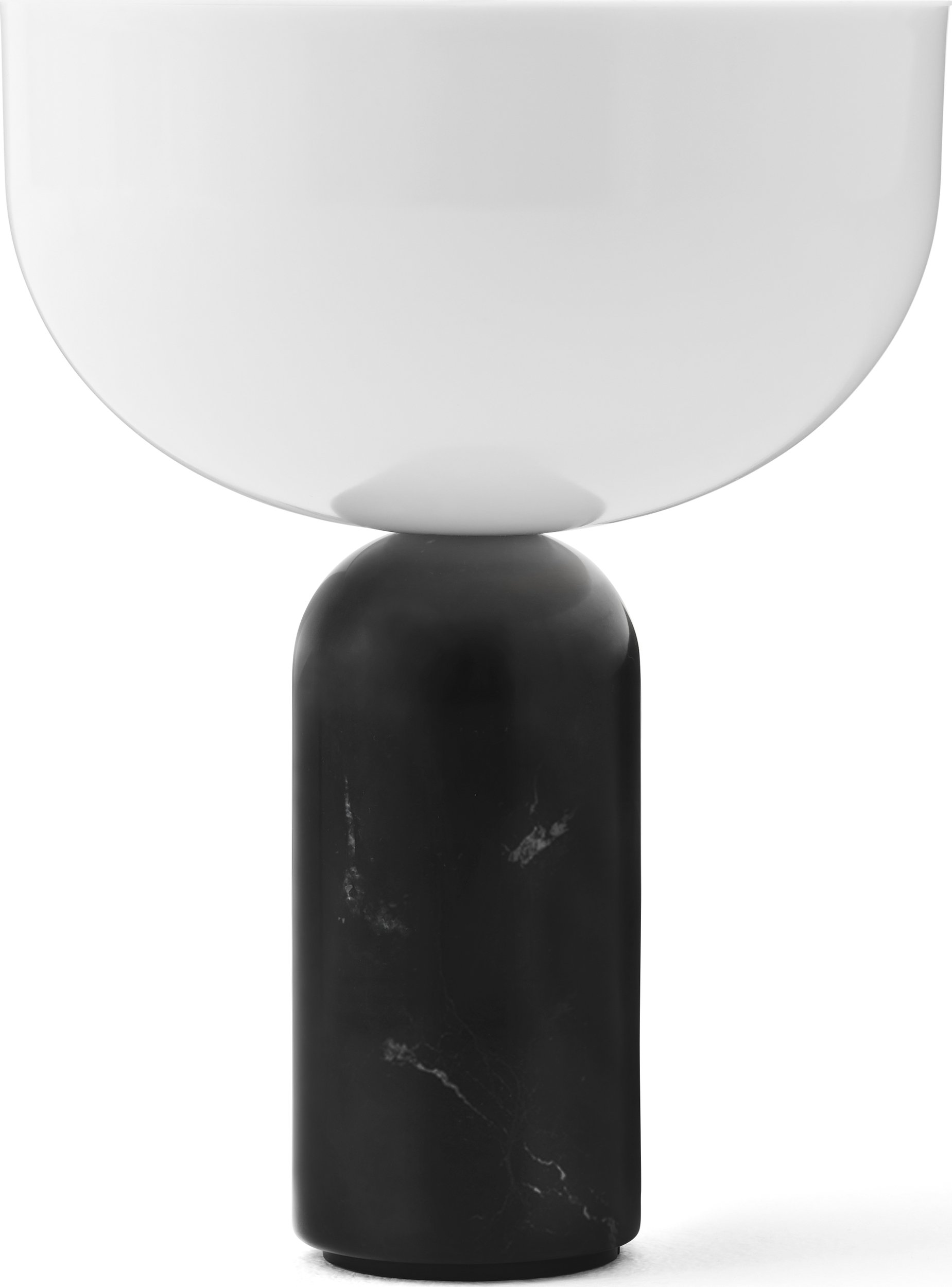 Lampa stołowa bezprzewodowa Kizu biało-czarna