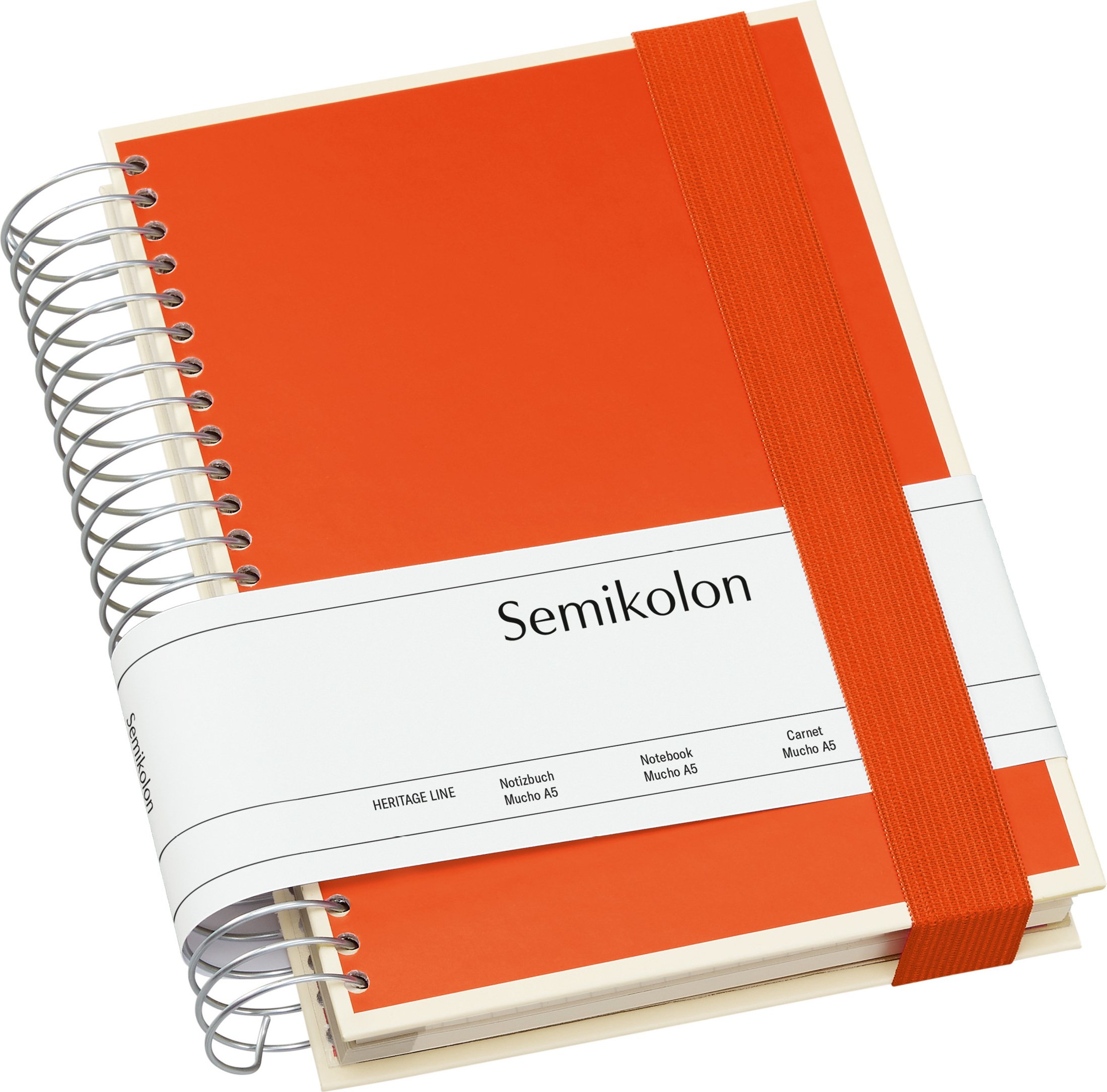 Notes Die Kante Mucho spirala A5 ciemnopomarańczowy 3 w 1