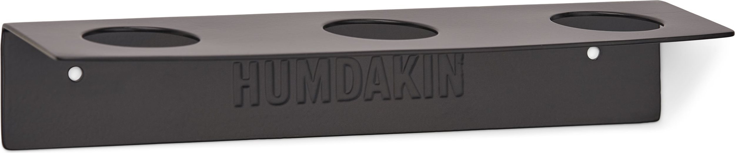 Wieszak łazienkowy na butelki z płynem Humdakin czarny potrójny