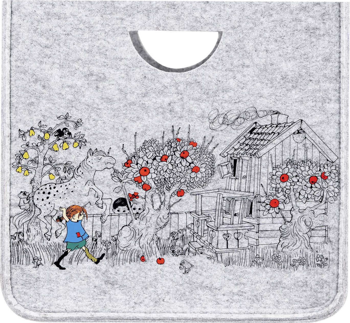 Kosz do przechowywania Muurla Pippi Pończoszanka The Way Home 33 x 33 cm