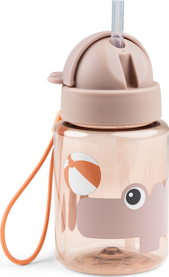 Bidon ze słomką Done by Deer Playground 280 ml różowy
