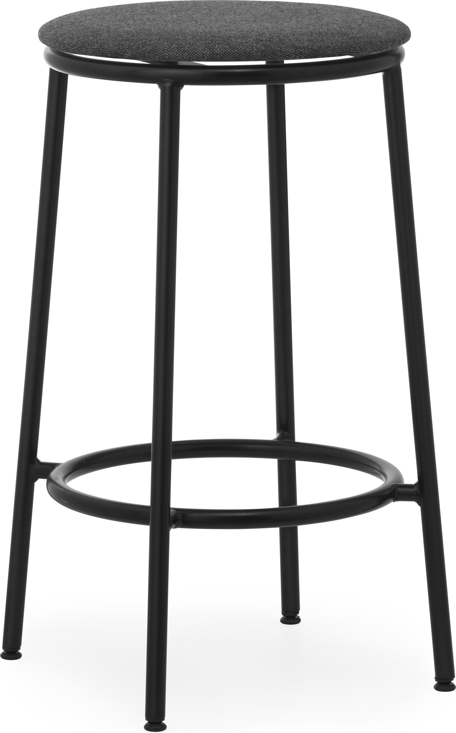 Stołek barowy Circa MLF16 Black 65 cm z tapicerowanym siedziskiem