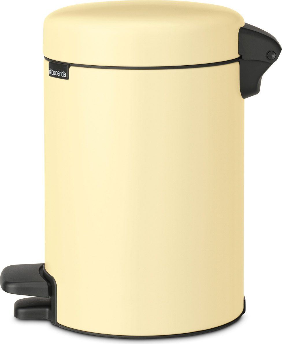 Kosz na śmieci pedałowy NewIcon 3 l jasnożółty