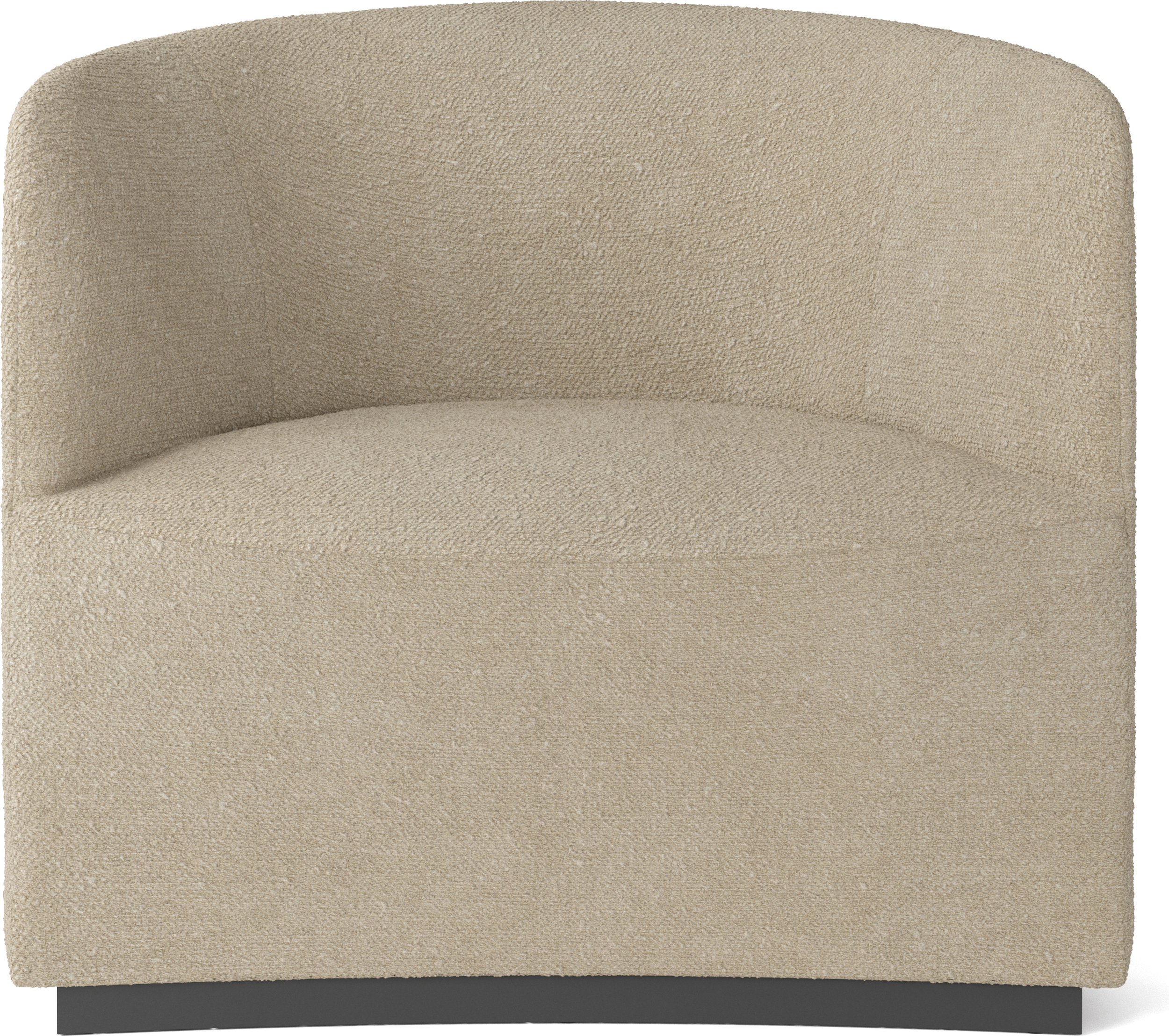 Fotel Tearoom Bouclé 89 cm beżowy