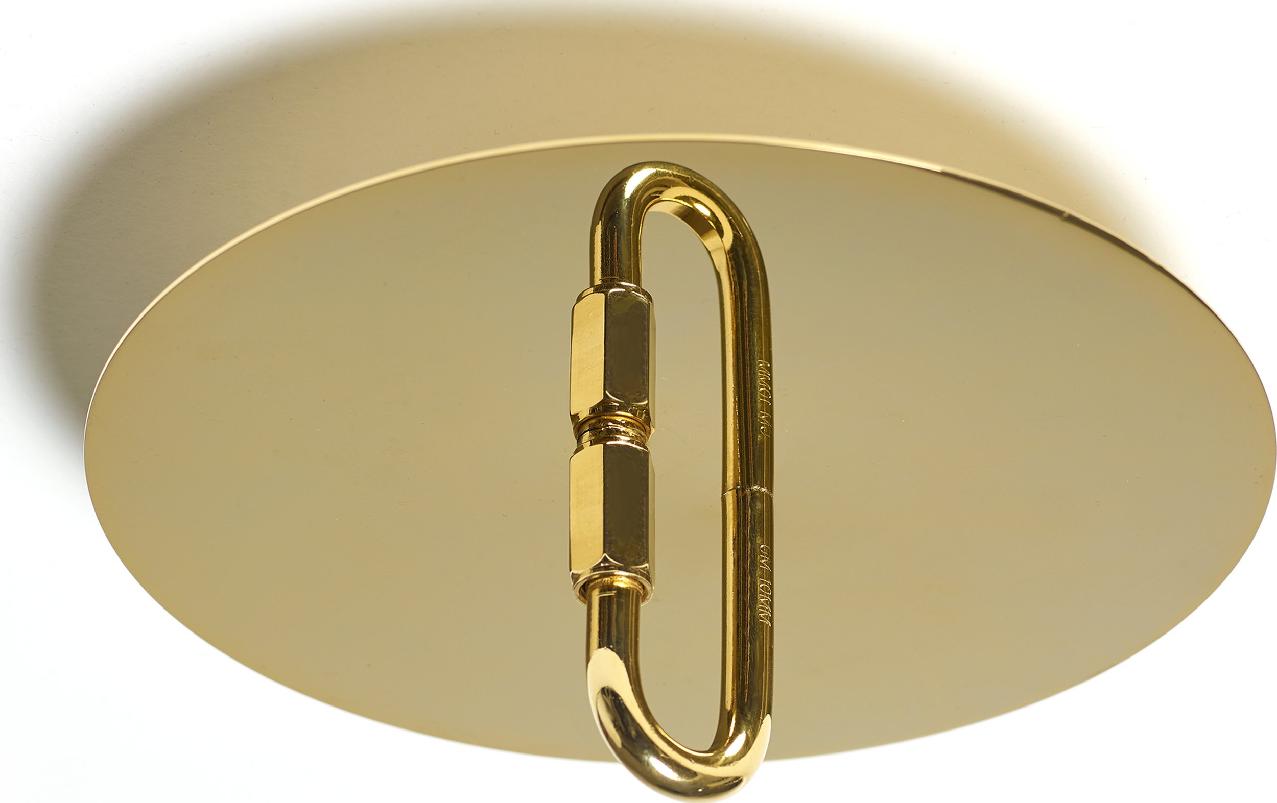 Wieszak modułowy Senzatempo złote mocowanie sufitowe