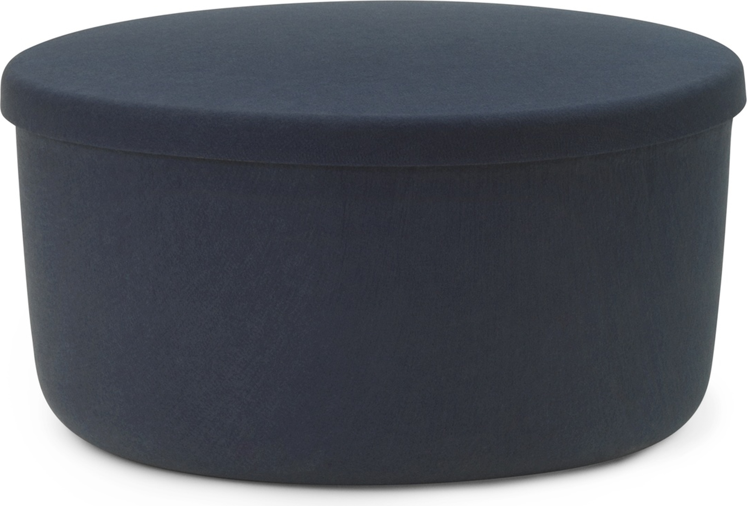 Puf ze schowkiem Hide 72 cm stalowoniebieski