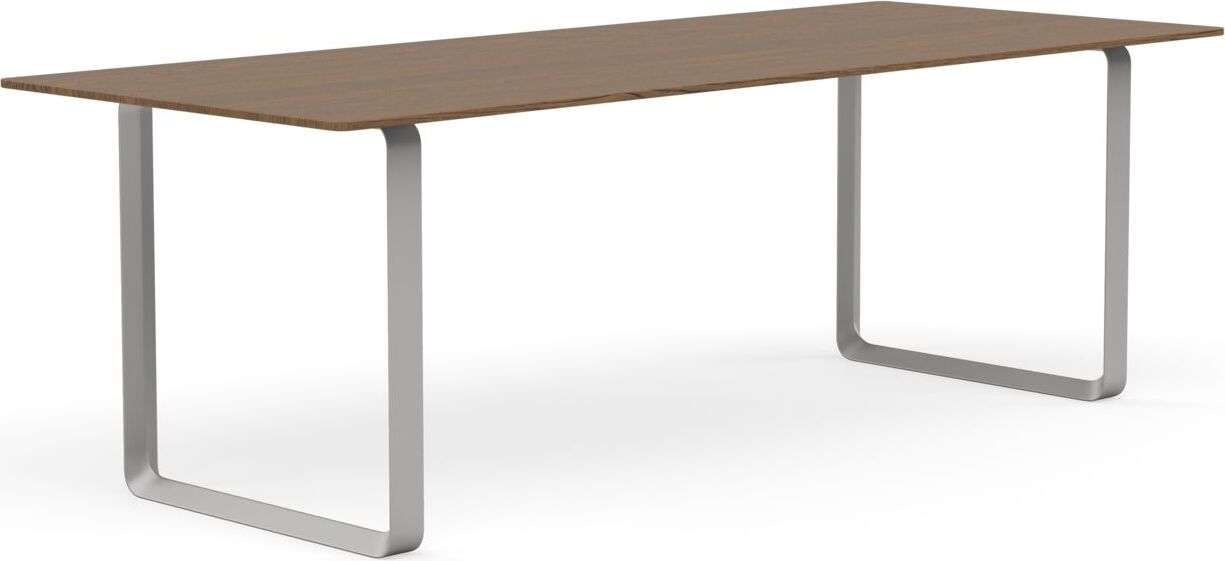 Stół Muuto 225 x 90 cm ciemny dąb nogi szare