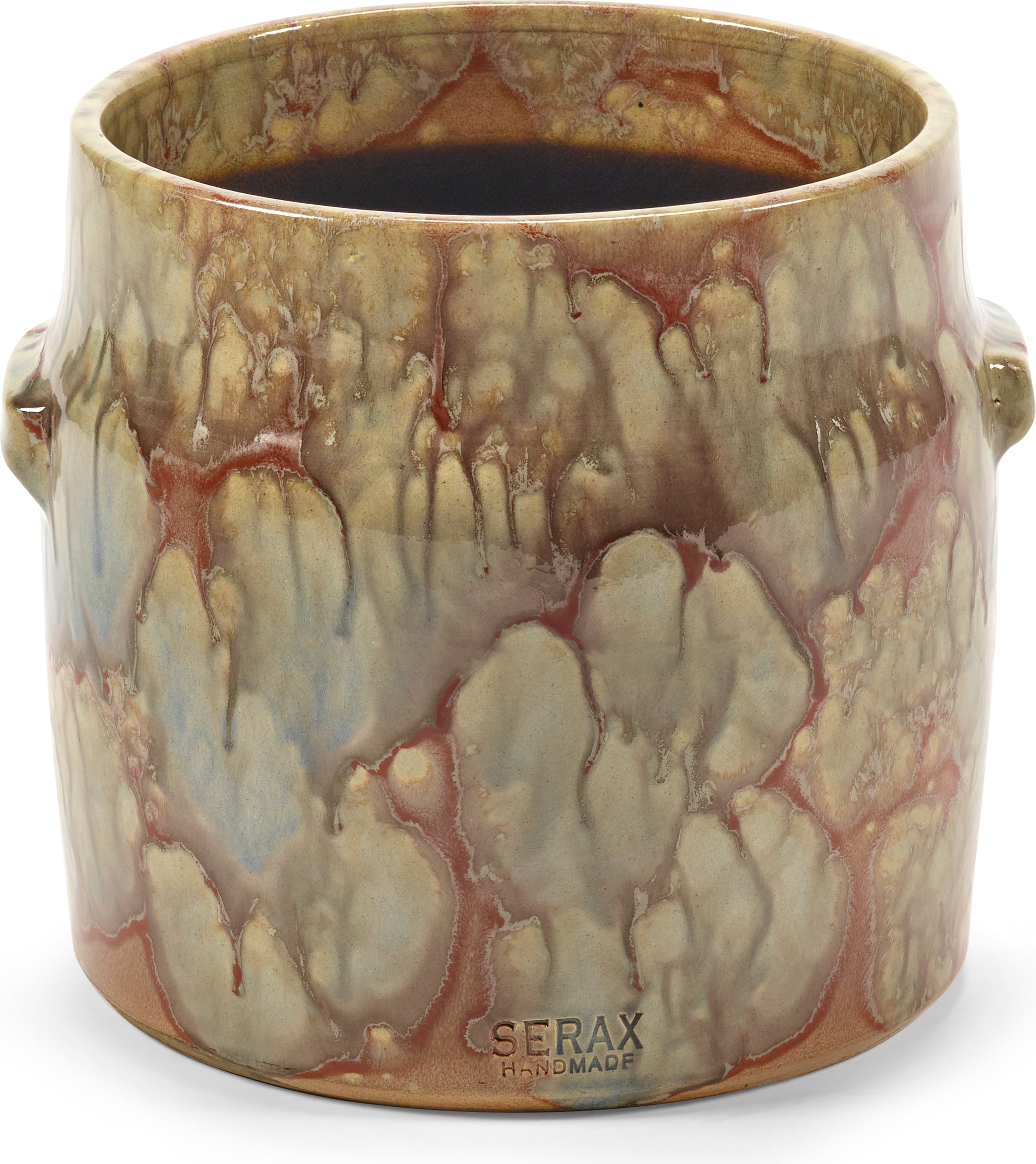 Osłonka na doniczkę Mystique 25 cm zielono-czerwona