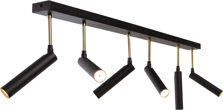 Lampa sufitowa lub kinkiet Lars 6 czarno-złota