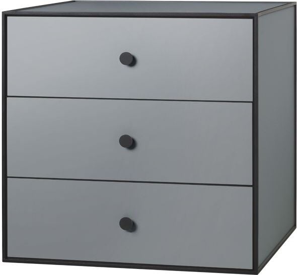 Szafka Frame 49 ciemnoszara z 3 szufladami